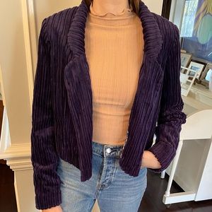 NWT Anthropologie velvet blazer/ jacket